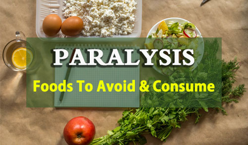 Paralysis diet chart, Paralysis diet plan, Foods To Avoid and Consume in Paralysis