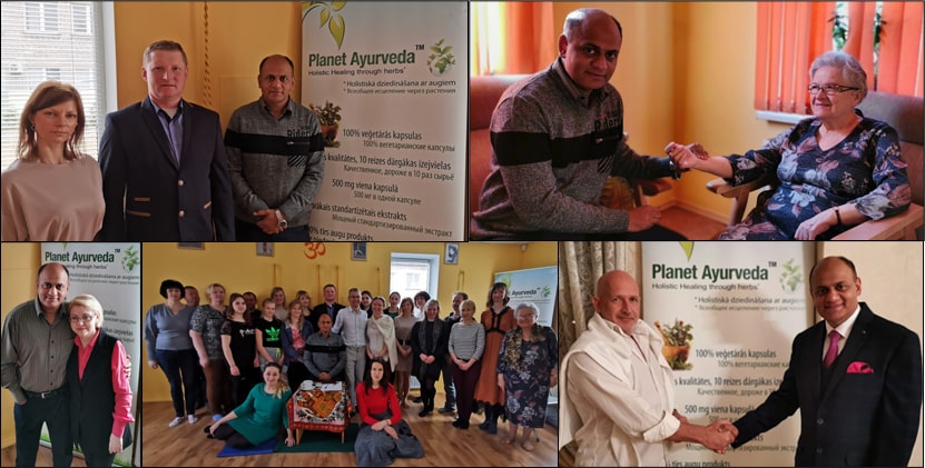 Dr. Vikram Chauhan at Lotus Yoga Center in Daugavpils, Latvia