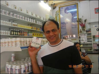 Dr. Vikram Chauhan at Planet Ayurveda Store Singapore