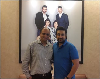 Dr. Vikram Chauhan with Mr Raj Kundra