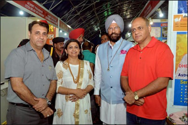 Dr. Vikram Chauhan (MD-Ayurveda) with Rana Gurmeet Singh Sodhi (The Sports and Youth Affairs Minister, Punjab)