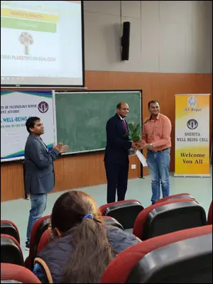 Lecture by Dr. Vikram Chauhan in IIT Ropar. He was invited as a speaker on Ayurvedic lifestyle role in modern times.