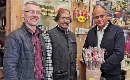 Dr. Vikram Chauhan with Prof. Brahmananda Mahapatra (Ayurvedic Department Professor, Latvia)