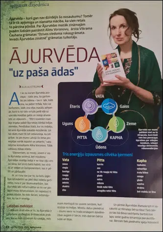 Spigana, Medical Magazine in Latvia, Europe, EU on Ayurveda, Seminar, Ayurveda Seminar, Ayurveda, Ayurvedic, Consultation, Dr. Vikram Chauhan, Latvia, National State Library of Riga, Certificate, Ayurveda Expert, Planet Ayurveda Events