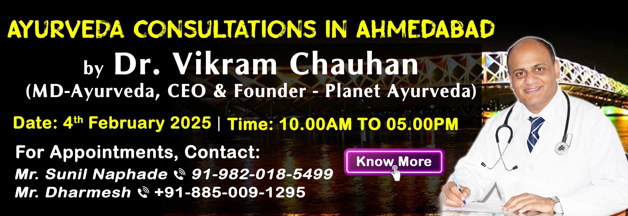 Medical Camp, Ayurveda, Ayurvedic, Consultation, Ahmedabad, Maharashtra, Ayurveda Expert, Dr. Vikram Chauhan